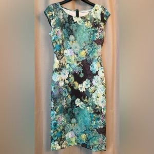 Long Spring Print Midi dress